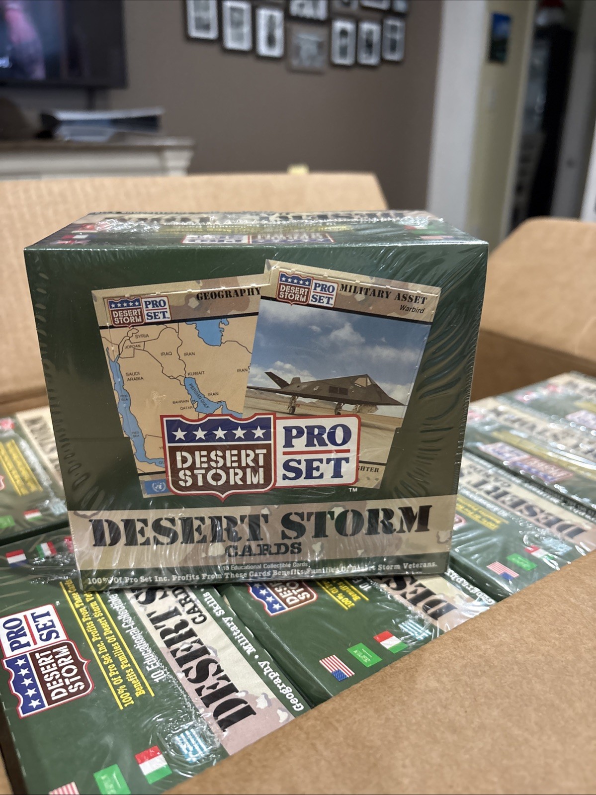 * Vintage = 1991 = PRO=SET DESERT STORM TRADING Cards - FULL BOX (CELLO SEALED) * Vintage = 1991 = PRO=SET DESERT STORM TRADING Cards - FULL BOX (CELLO SEALED)