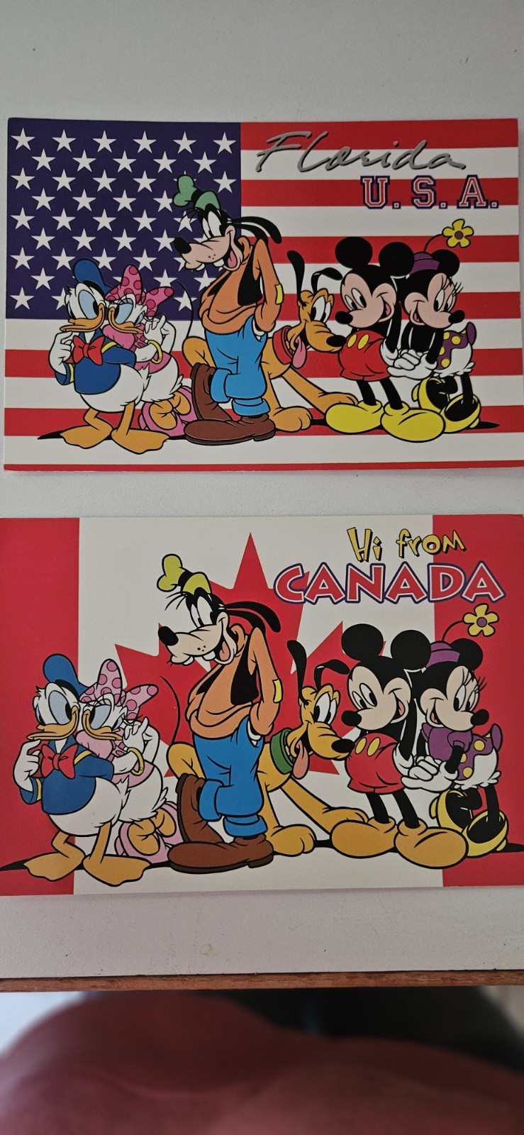 Vintage Disney Mickey Mouse Souvenir Postcards US & CANADA 6.75 x 4.75 Unused Vintage Disney Mickey Mouse Souvenir Postcards US & CANADA 6.75 x 4.75 Unused