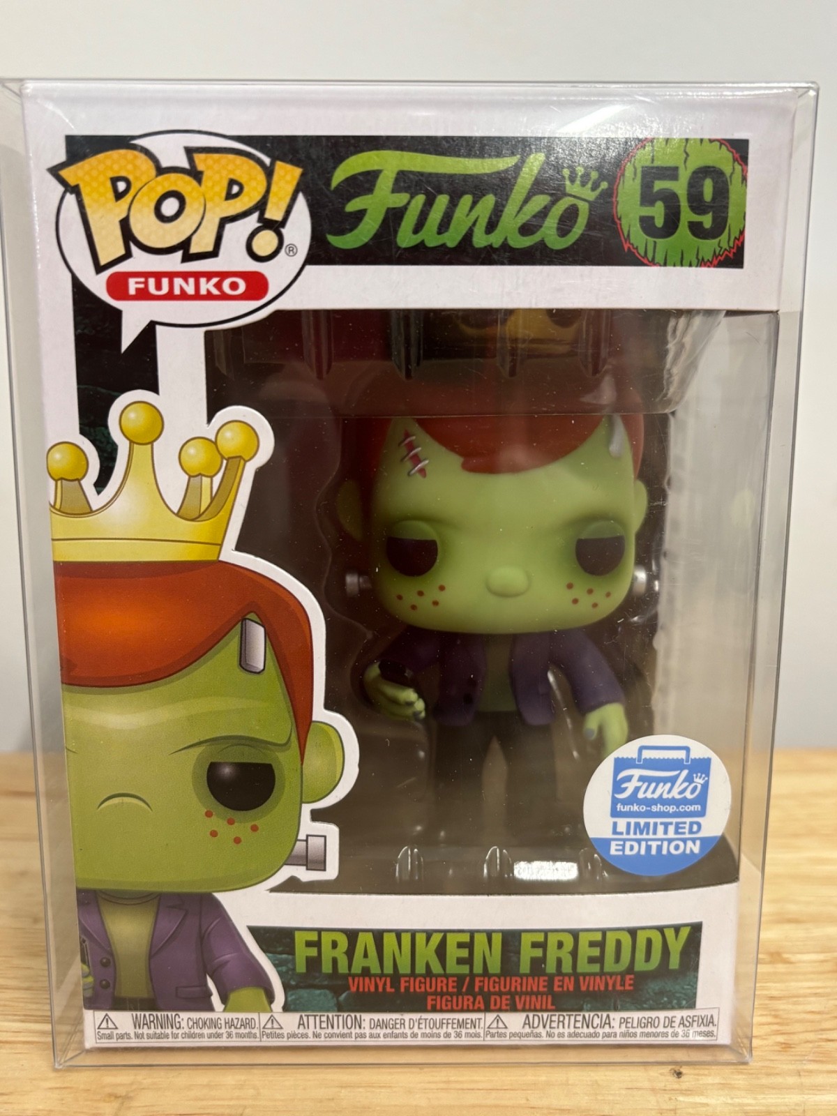 Funko Pop #59 Franken Freddy Funko Shop Limited Edition Vinyl Figure - NIB Funko Pop #59 Franken Freddy Funko Shop Limited Edition Vinyl Figure - NIB