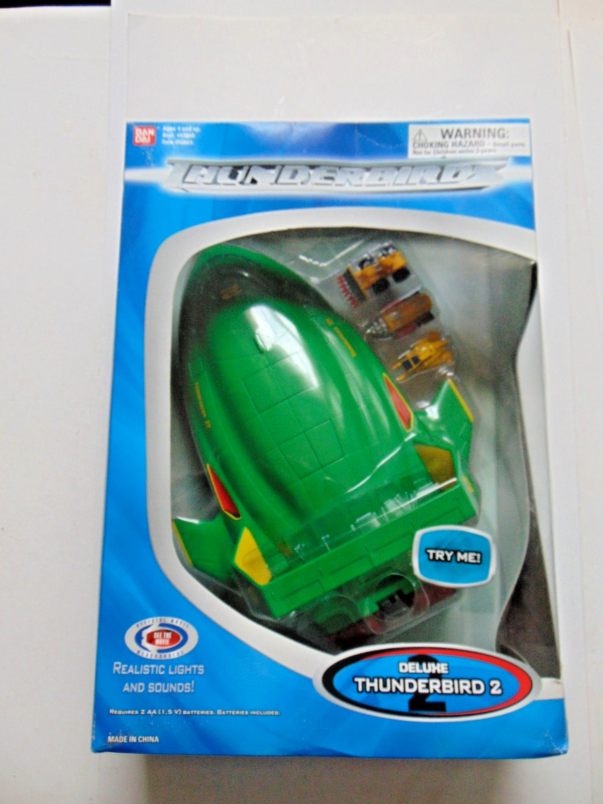Thunderbirds 2 Deluxe Playset Light Sound Vintage Bandai 2004 MIB NRFB NEW Thunderbirds 2 Deluxe Playset Light Sound Vintage Bandai 2004 MIB NRFB NEW