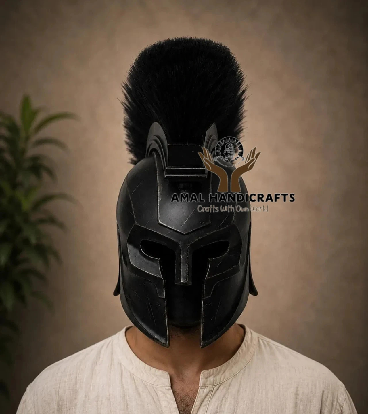 AMAL The Odyssey Movie King Agamemnon Helmet Replica, Cosplay Halloween Costume