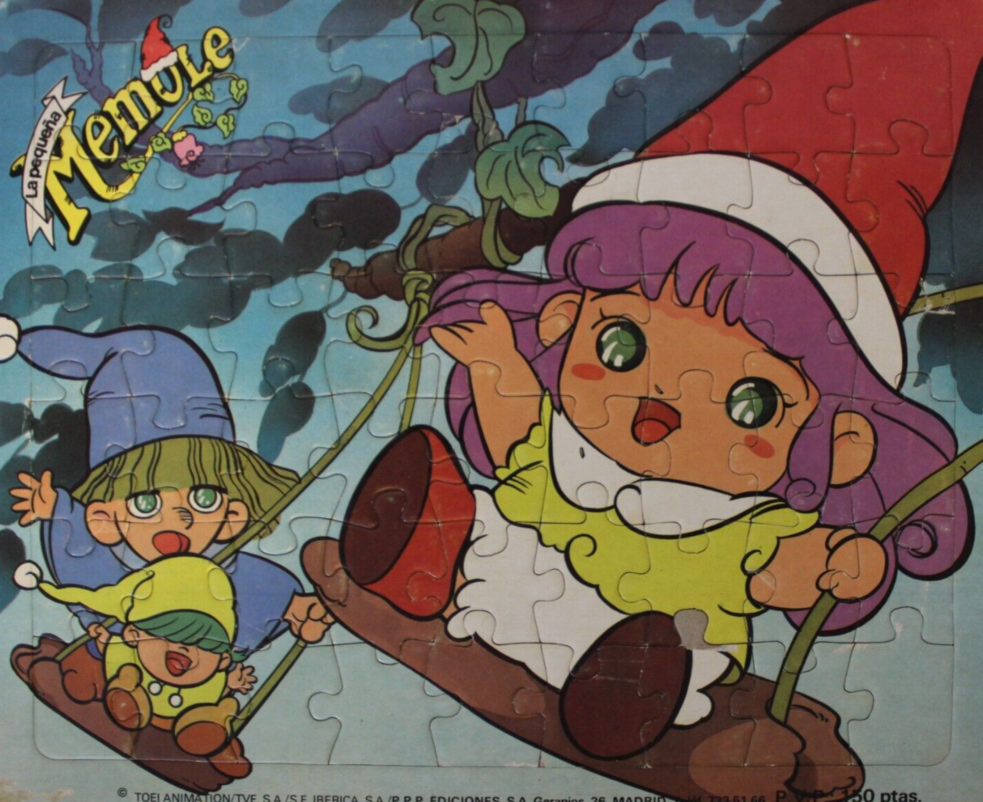 1986 LITTLE MEMOLE Puzzle 10.75" x 8.75" (27.5 x 22 cm) Toei Animation Spain HTF 1986 LITTLE MEMOLE Puzzle 10.75" x 8.75" (27.5 x 22 cm) Toei Animation Spain HTF