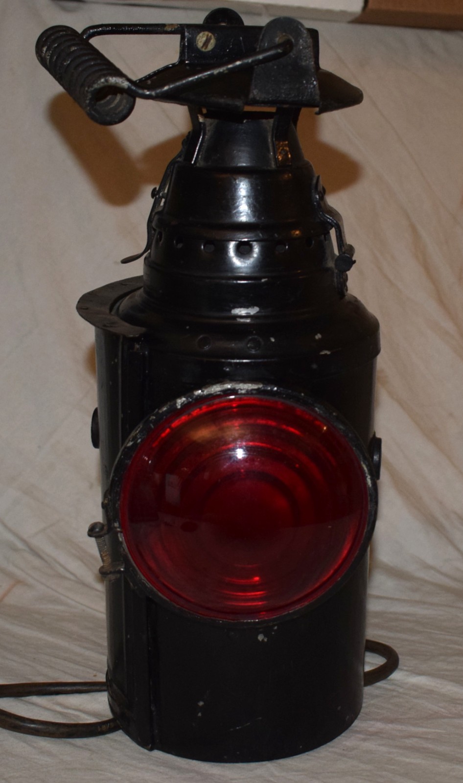 Vintage Dressel Signal Lamp / Lantern Single Lens Red - Electric Working Vintage Dressel Signal Lamp / Lantern Single Lens Red - Electric Working