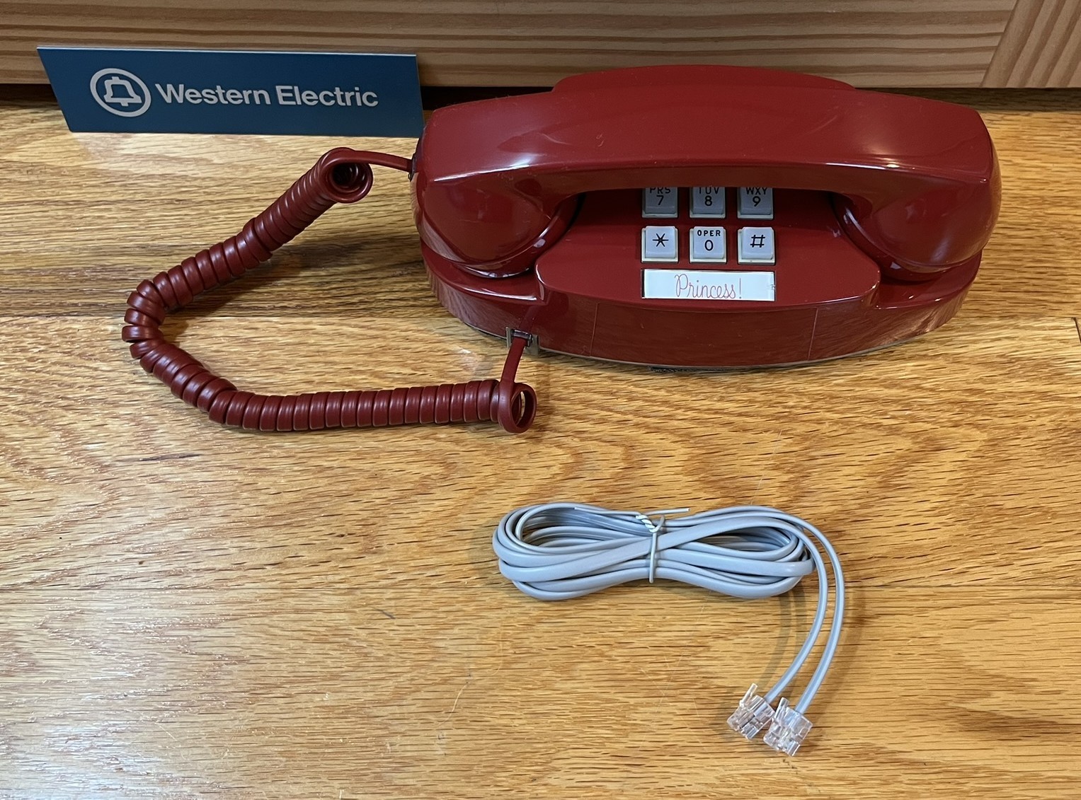 Vintage (Very) Cherry Red Princess Touch-Tone Phone by Western Electric Vintage (Very) Cherry Red Princess Touch-Tone Phone by Western Electric
