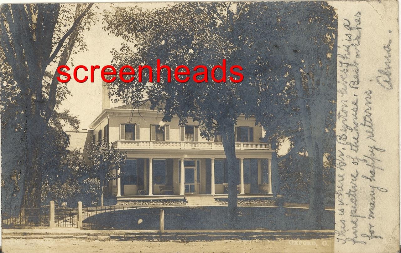 1907 RPPC PHOTO OXFORD OHIO "Dr. Benton's House" 1907 RPPC PHOTO OXFORD OHIO "Dr. Benton's House"
