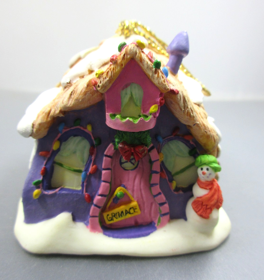Carolling With Grimace McDonald's McDonaldland Storybook Ornament #30522 Carolling With Grimace McDonald's McDonaldland Storybook Ornament #30522