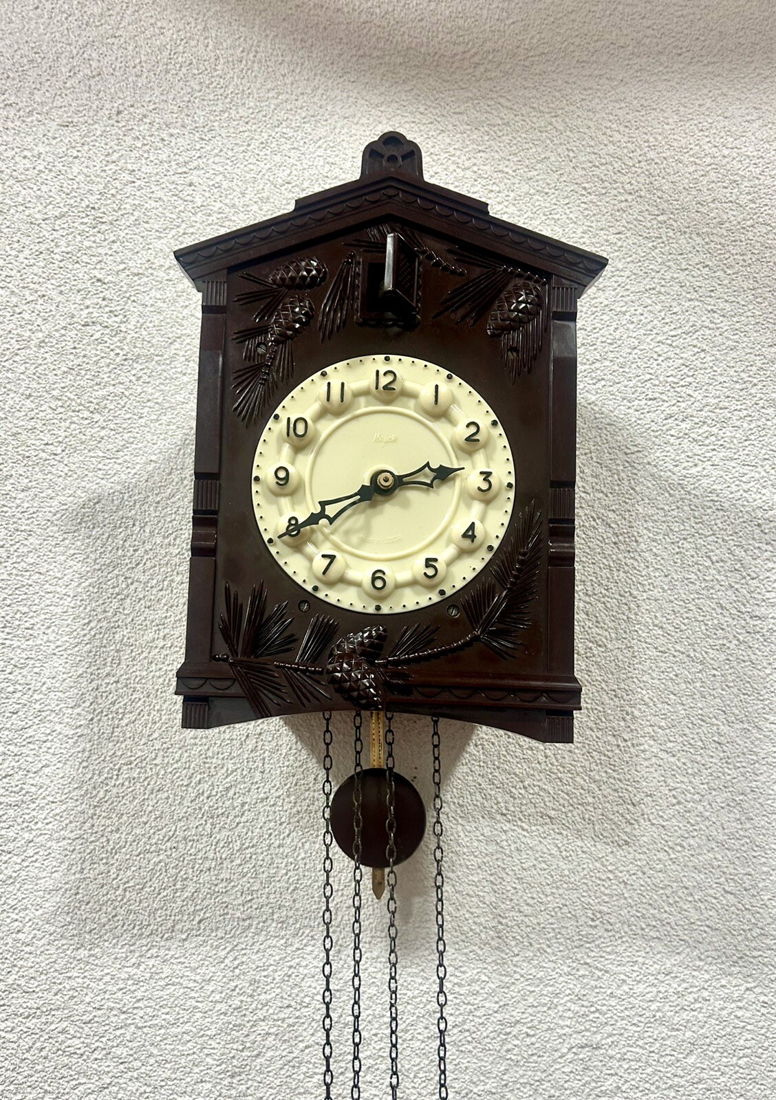 MAYAK MAJAK VINTAGE BAKELITE CUCKOO CLOCK SOVIET USSR WORKING MAYAK MAJAK VINTAGE BAKELITE CUCKOO CLOCK SOVIET USSR WORKING