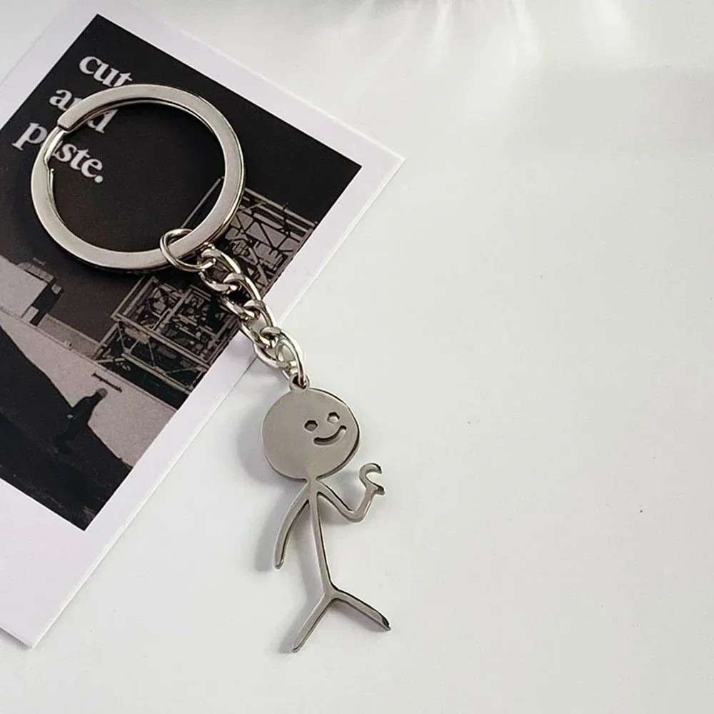 2 Pcs Funny Middle Finger Keychain Set Creative Gag Gifts for Couples Friends 2 Pcs Funny Middle Finger Keychain Set Creative Gag Gifts for Couples Friends