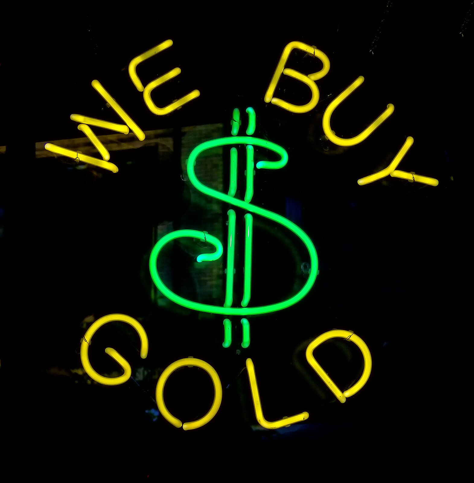 We Buy Gold Silver Open Lamp Neon Light Sign 24\