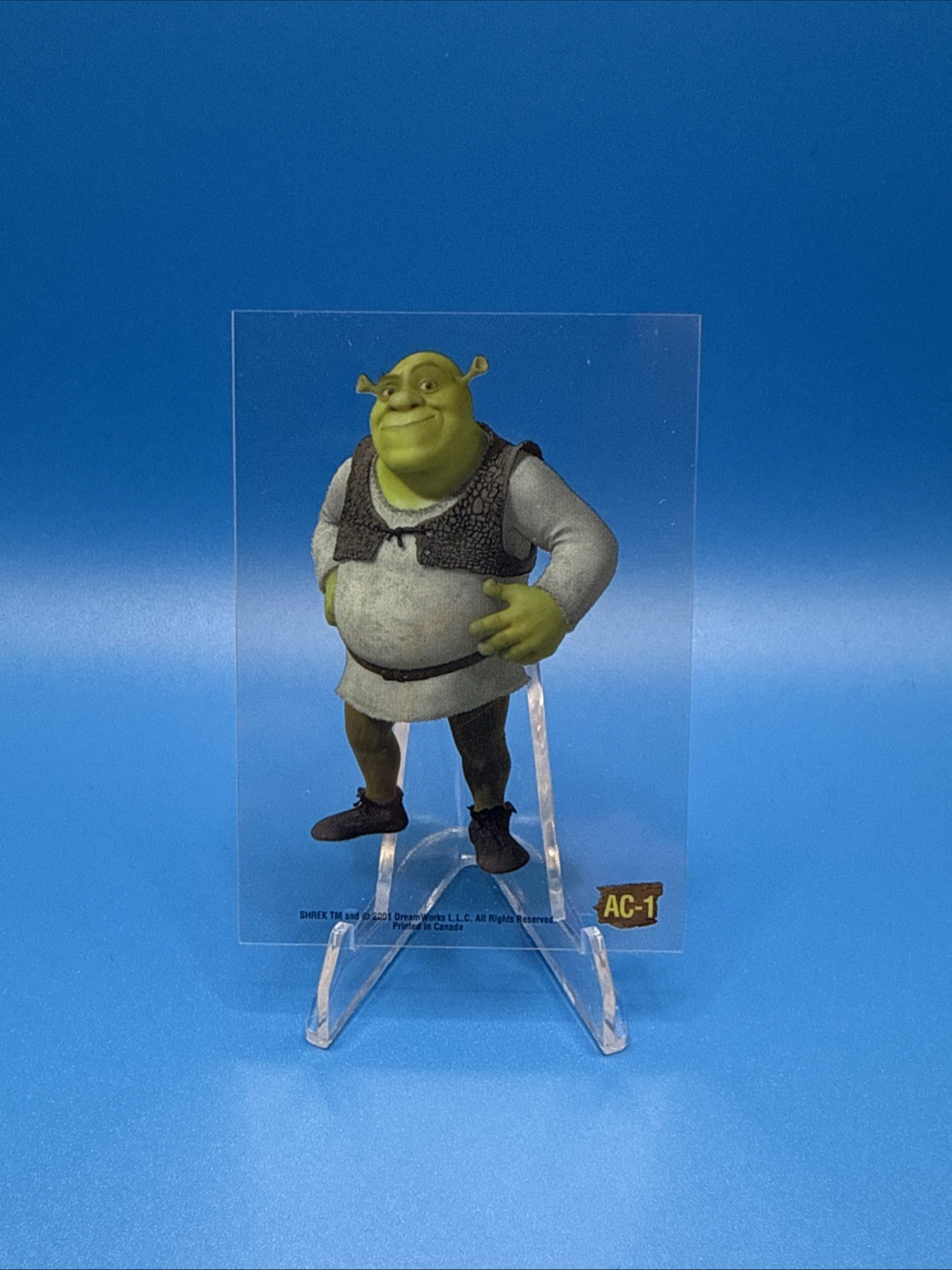 2001 Shrek Dart Flipcards Acetate Ac1 The Ogre( From The Rookie Card Set ) 2001 Shrek Dart Flipcards Acetate Ac1 The Ogre( From The Rookie Card Set )