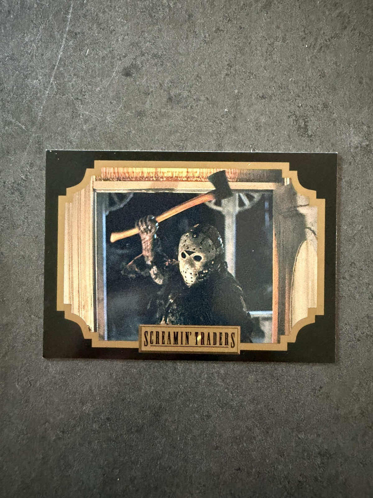 Mike Myers 1992 - “Friday the 13th” Screamin' Traders - Card #13 Mike Myers 1992 - “Friday the 13th” Screamin' Traders - Card #13