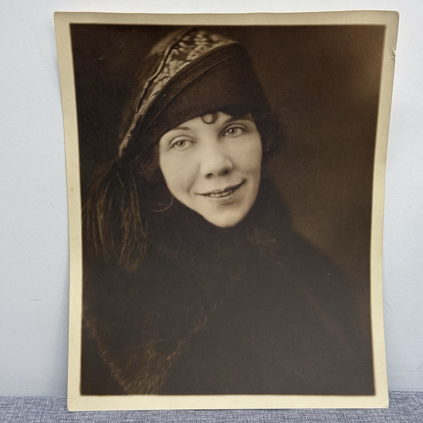 Vintage 1910s–1920s Sepia Portrait Photo “Alice Davis” Musical Acts Performer