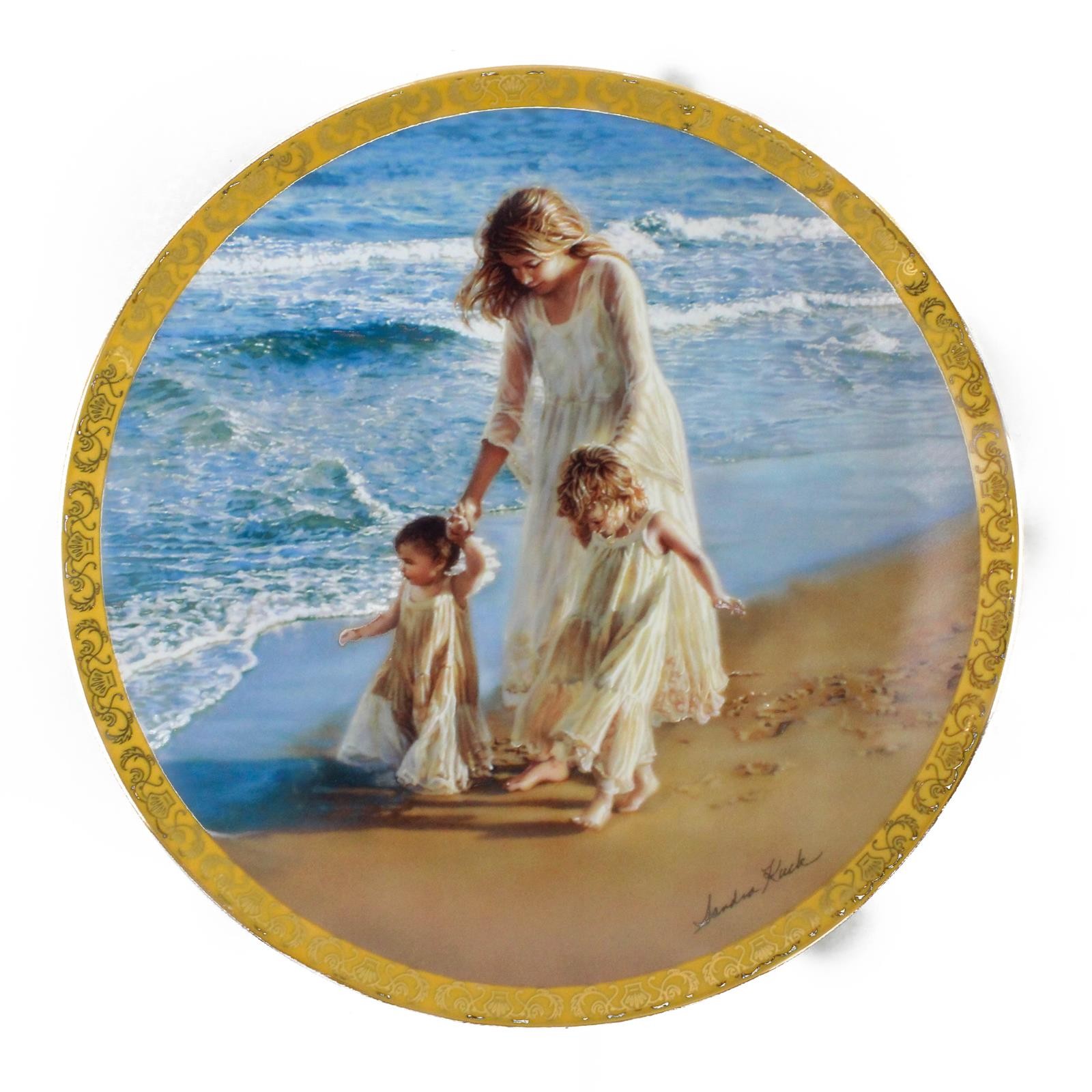 Sandra Kuck Art Plate Oceans Of Love Mothers Enduring Love Beach COA New LE Sandra Kuck Art Plate Oceans Of Love Mothers Enduring Love Beach COA New LE