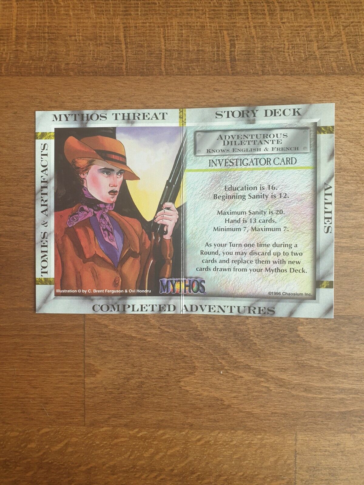 Mythos CCG - Investigator Card Singles - 1996 - Various 