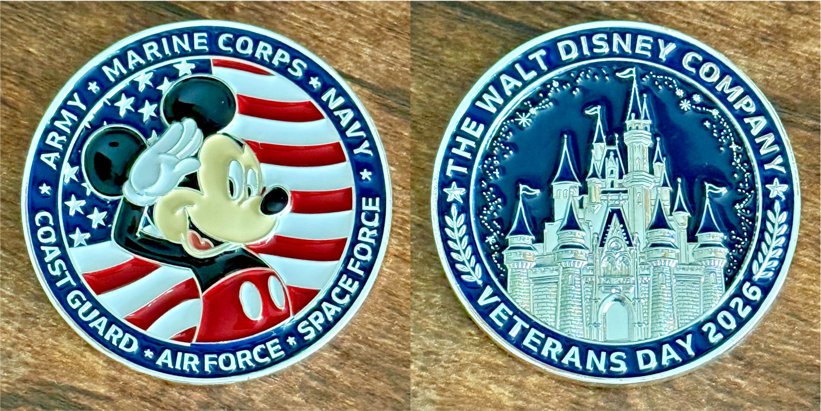 *NEW* Walt Disney Company World Security Veterans Day 2026 Mickey Challenge Coin *NEW* Walt Disney Company World Security Veterans Day 2026 Mickey Challenge Coin