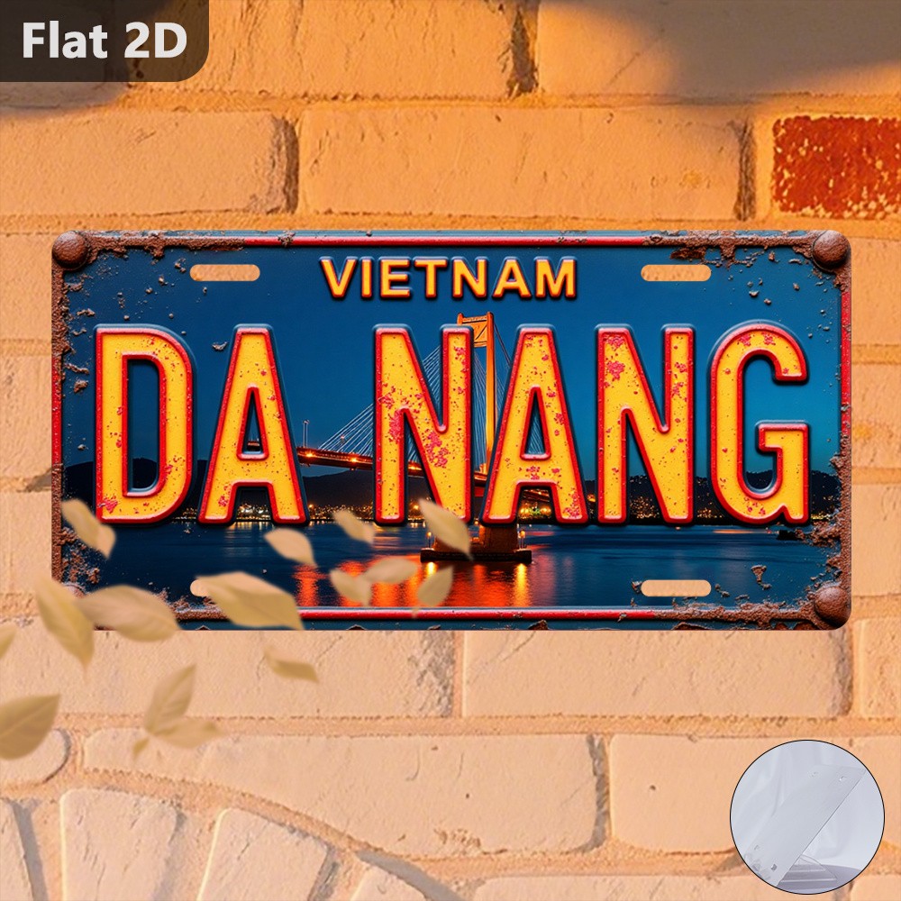 2D Plane Foil Sign Aluminum License Plate Vietnam Retro Metal Wall Decor 2D Plane Foil Sign Aluminum License Plate Vietnam Retro Metal Wall Decor