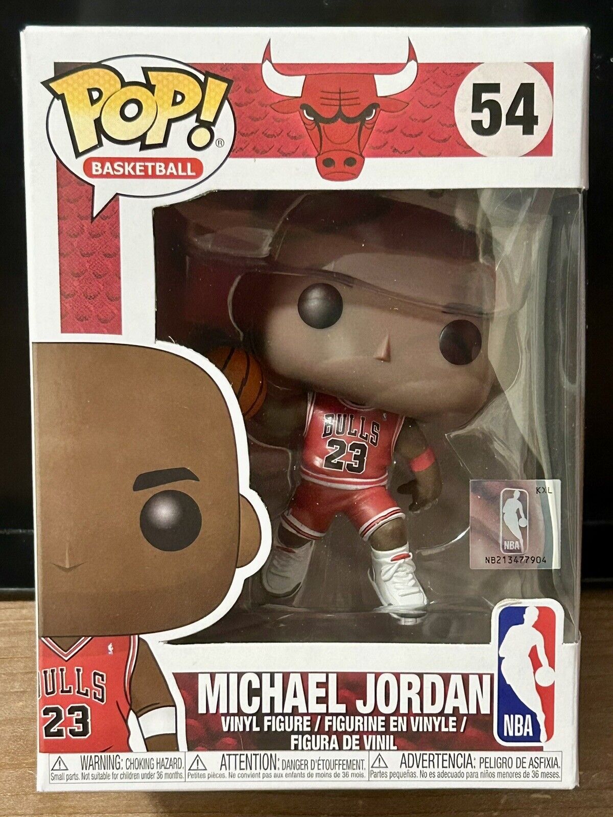 Funko Pop Vinyl: Michael Jordan #54 Chicago Bulls NBA w/Pop Protector NEW 🔥