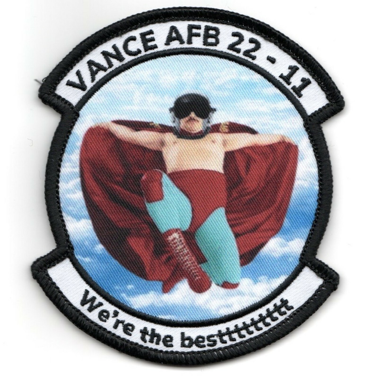 4" USAF VANCE AIR FORCE UPT Class 22-11 Nacho Libre Hook & Loop Patch