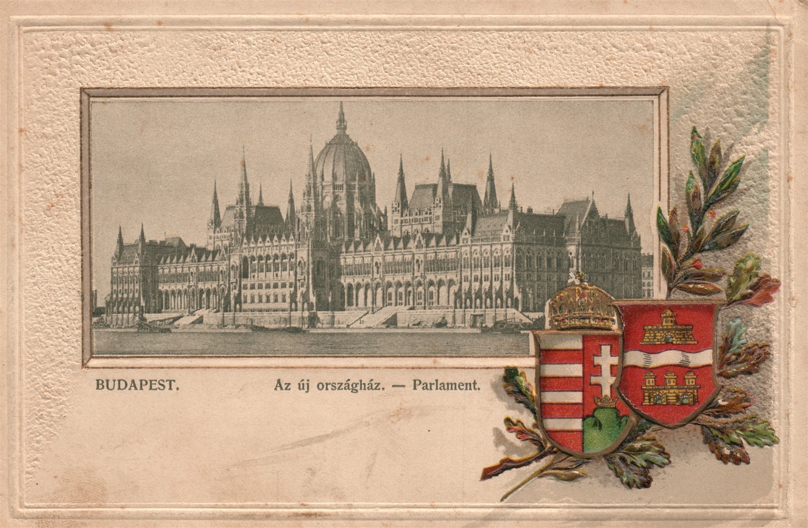 HUNGARY BUDAPEST PARLAMENT ANTIQUE POSTCARD HUNGARY BUDAPEST PARLAMENT ANTIQUE POSTCARD