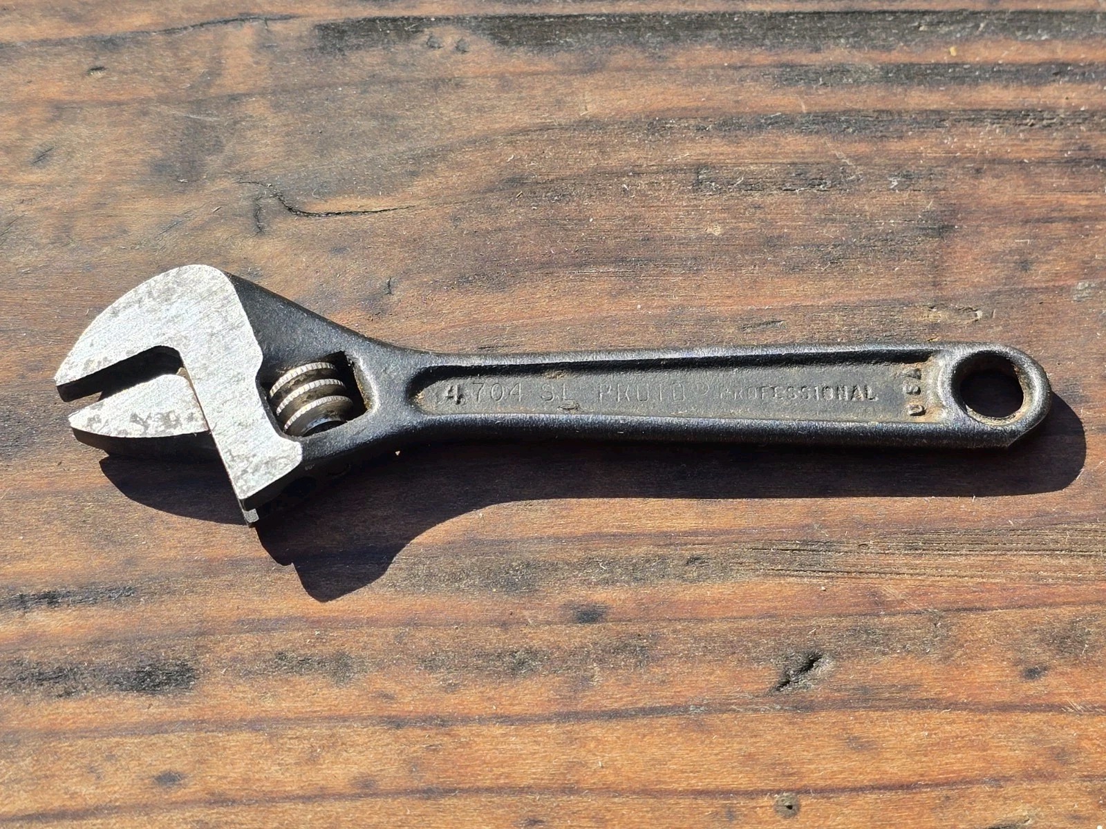 VINTAGE PROTO 704-SL 4" CLIK- STOP ADJUSTABLE WRENCH BLACK USA VINTAGE PROTO 704-SL 4" CLIK- STOP ADJUSTABLE WRENCH BLACK USA