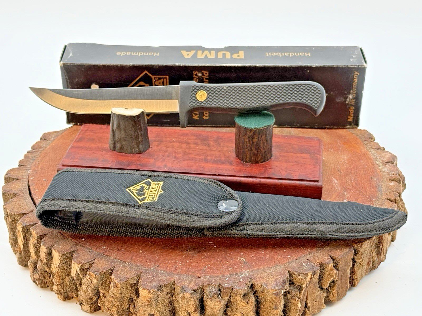Vintage Puma Trail Guide Handmade Solingen Germany Rubber Handle--574.26 Vintage Puma Trail Guide Handmade Solingen Germany Rubber Handle--574.26