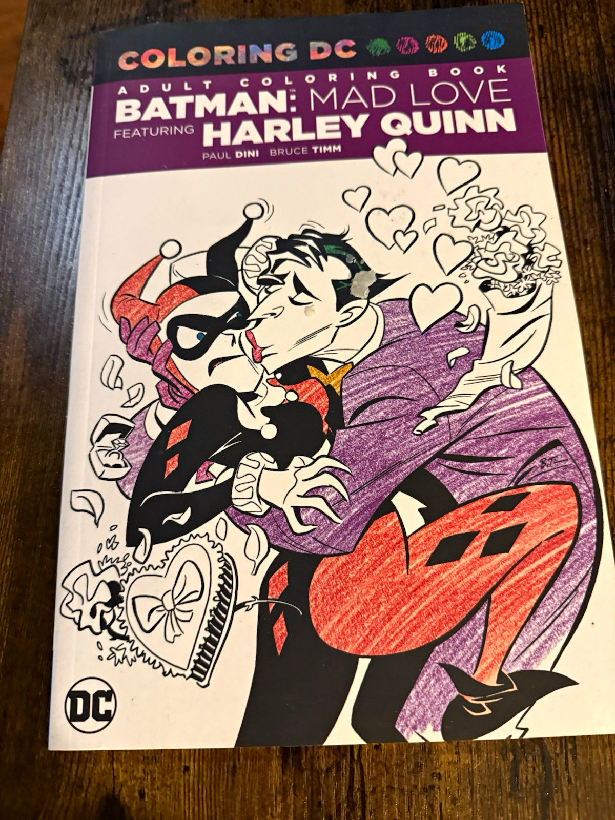 DC Comics Coloring DC Batman: Mad Love Adult Coloring Book Harley Quinn Joker DC Comics Coloring DC Batman: Mad Love Adult Coloring Book Harley Quinn Joker
