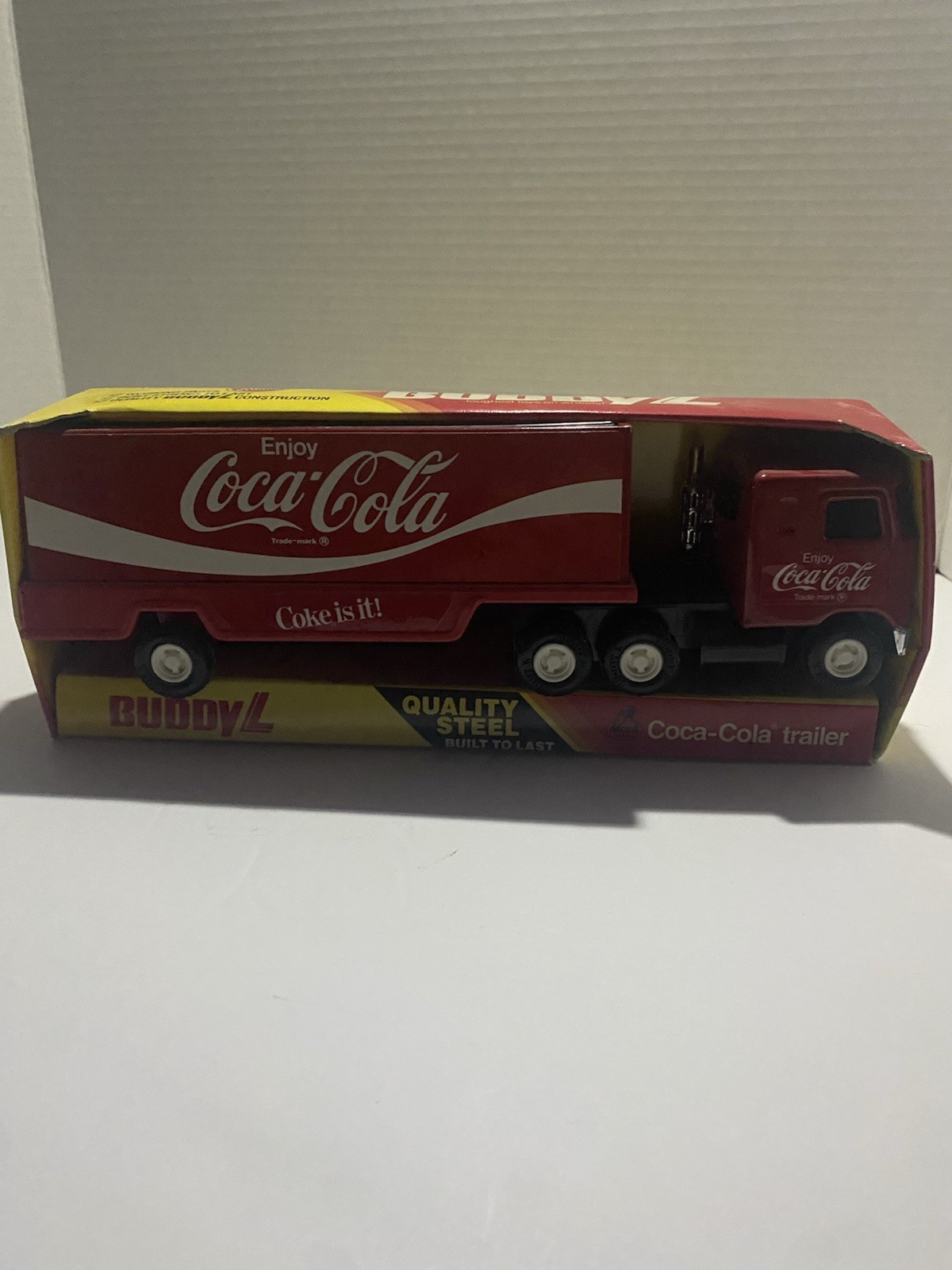 Coca-Cola Buddy L BRUTE Truck & Trailer Toy Vehicle, Red, 2000 Coca-Cola Buddy L BRUTE Truck & Trailer Toy Vehicle, Red, 2000
