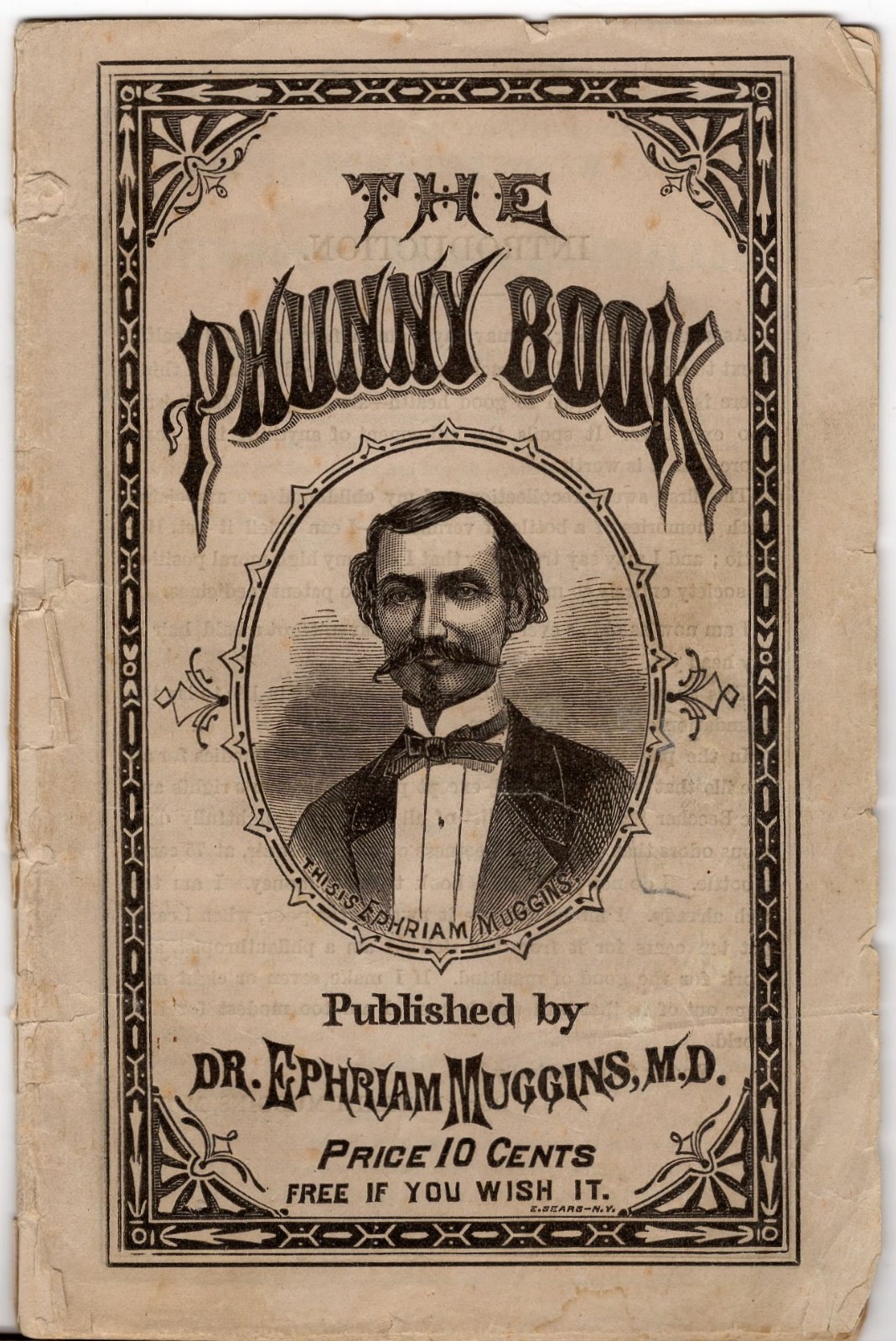 1875 The Phunny Book almanac Ephriam Muggins 4 in by 6.25 inch Rare/Scarce 1875 The Phunny Book almanac Ephriam Muggins 4 in by 6.25 inch Rare/Scarce