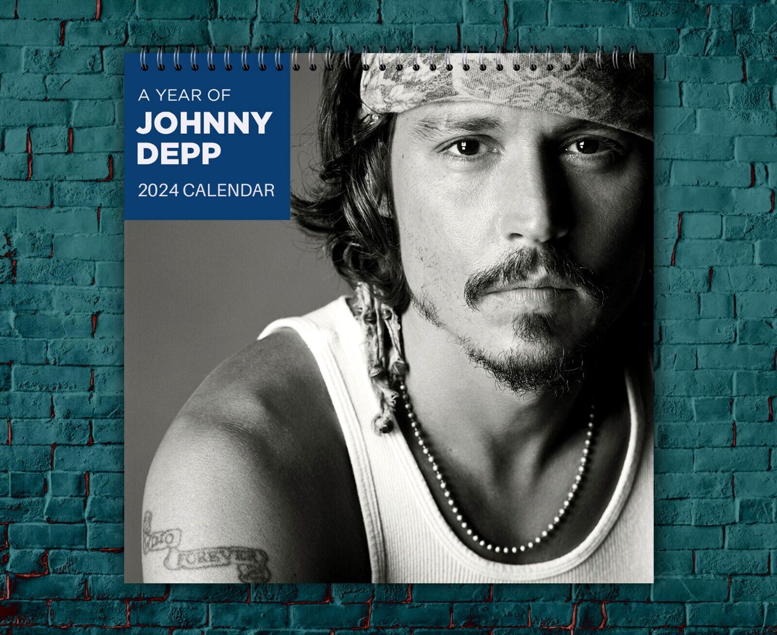 Johnny Depp Calendar 2024, Celebrity Calendar, Johnny Depp 2024 Wall Calendar