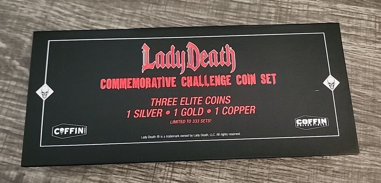 Lady Death Commemorative Challenge Coin Set - COFFIN COMICS