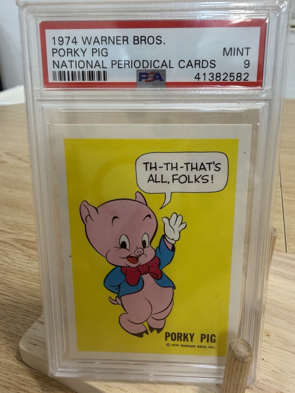 1974 Warner Bros. Porky Pig National Periodical Cards Non-Sport PSA 41382582 1974 Warner Bros. Porky Pig National Periodical Cards Non-Sport PSA 41382582