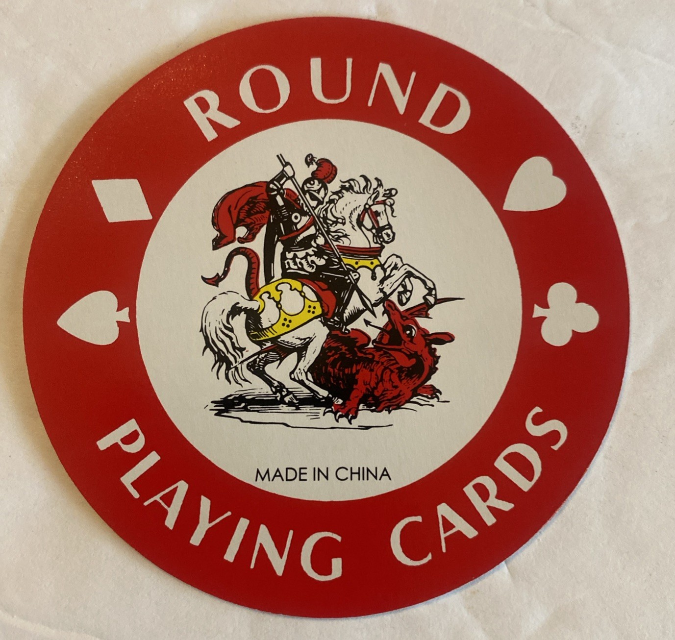 Vintage Round Playing Cards (52 &2 Jokers) with Tin Action in MovieMaking Vintage Round Playing Cards (52 &2 Jokers) with Tin Action in MovieMaking