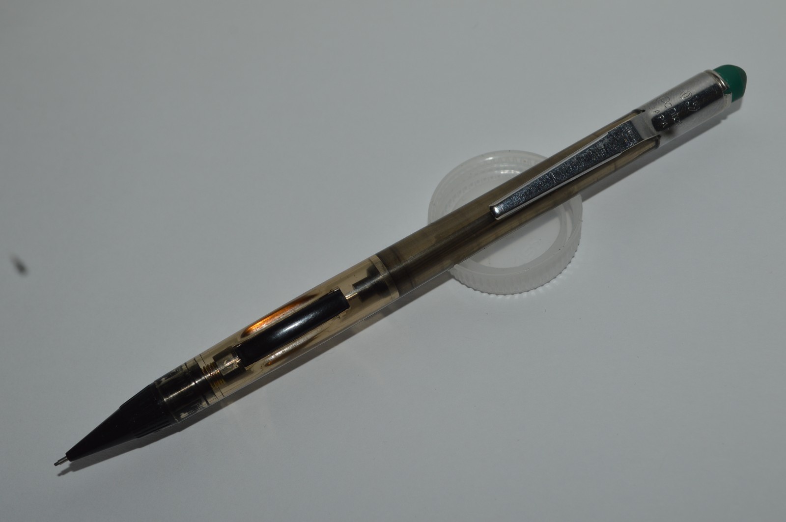 PENTEL PD345T-A Automatic Pencil 0.5mm Translucent Smoke Japan 1980's Tested HTF PENTEL PD345T-A Automatic Pencil 0.5mm Translucent Smoke Japan 1980's Tested HTF