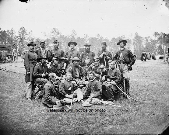 Brigade Officers of the Horse Artillery 8"x 10" Civil War Photo Picture #4 Brigade Officers of the Horse Artillery 8"x 10" Civil War Photo Picture #4