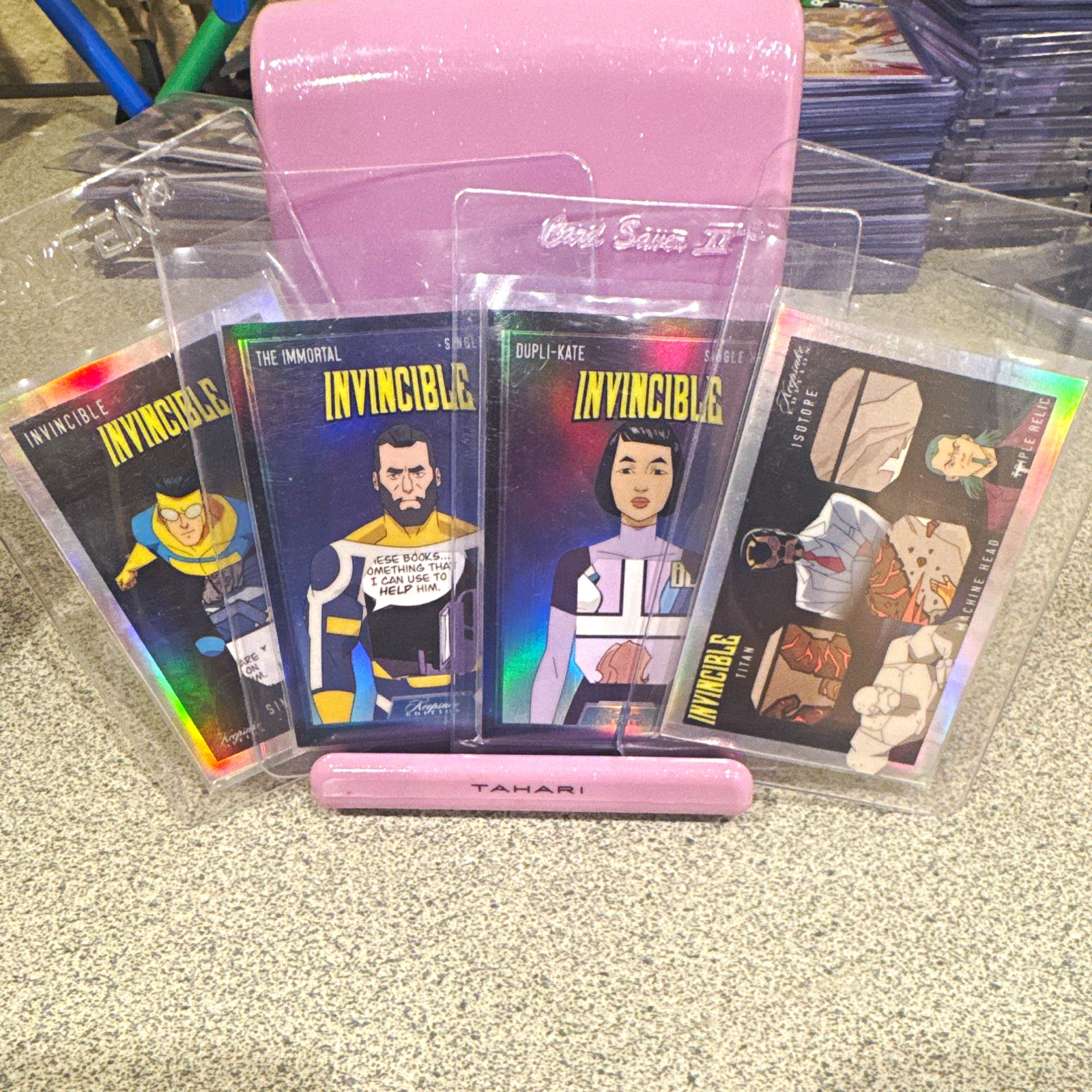 Invincible Keepsake 4 card relic lot 2025 Invincible Keepsake 4 card relic lot 2025