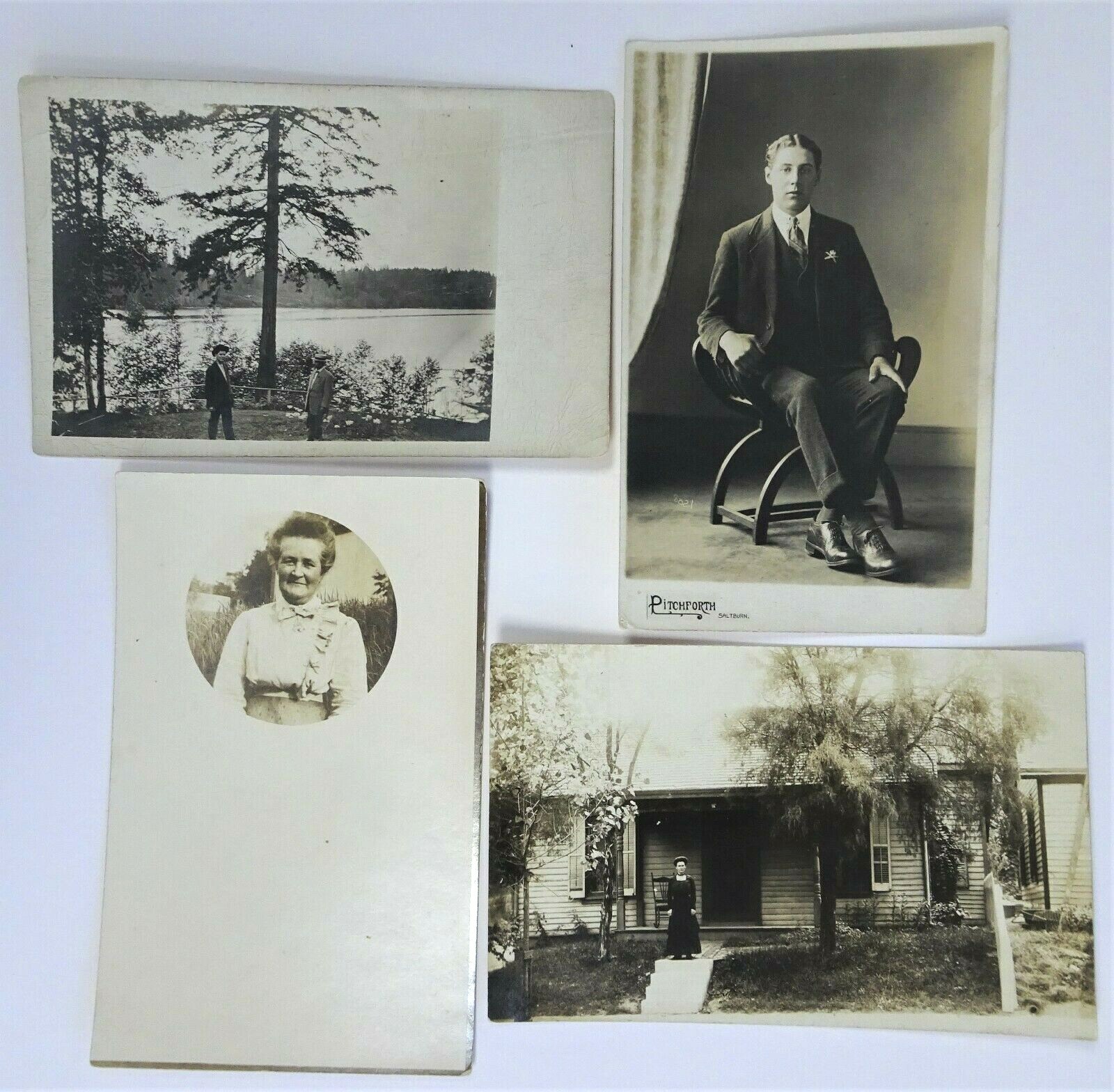 Postcard Lot RPPC Real Photo People Places early 1900’s in Sleeves Postcard Lot RPPC Real Photo People Places early 1900’s in Sleeves