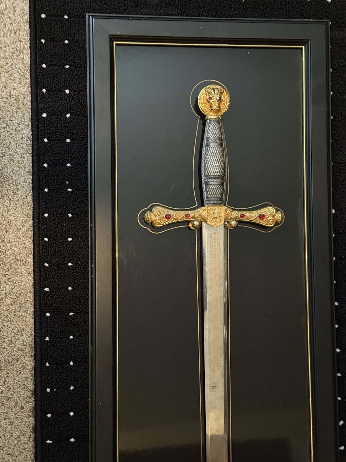1988Franklin Mint Excalibur Sword Limited Edition Made in Spain Rare Collectible 1988Franklin Mint Excalibur Sword Limited Edition Made in Spain Rare Collectible