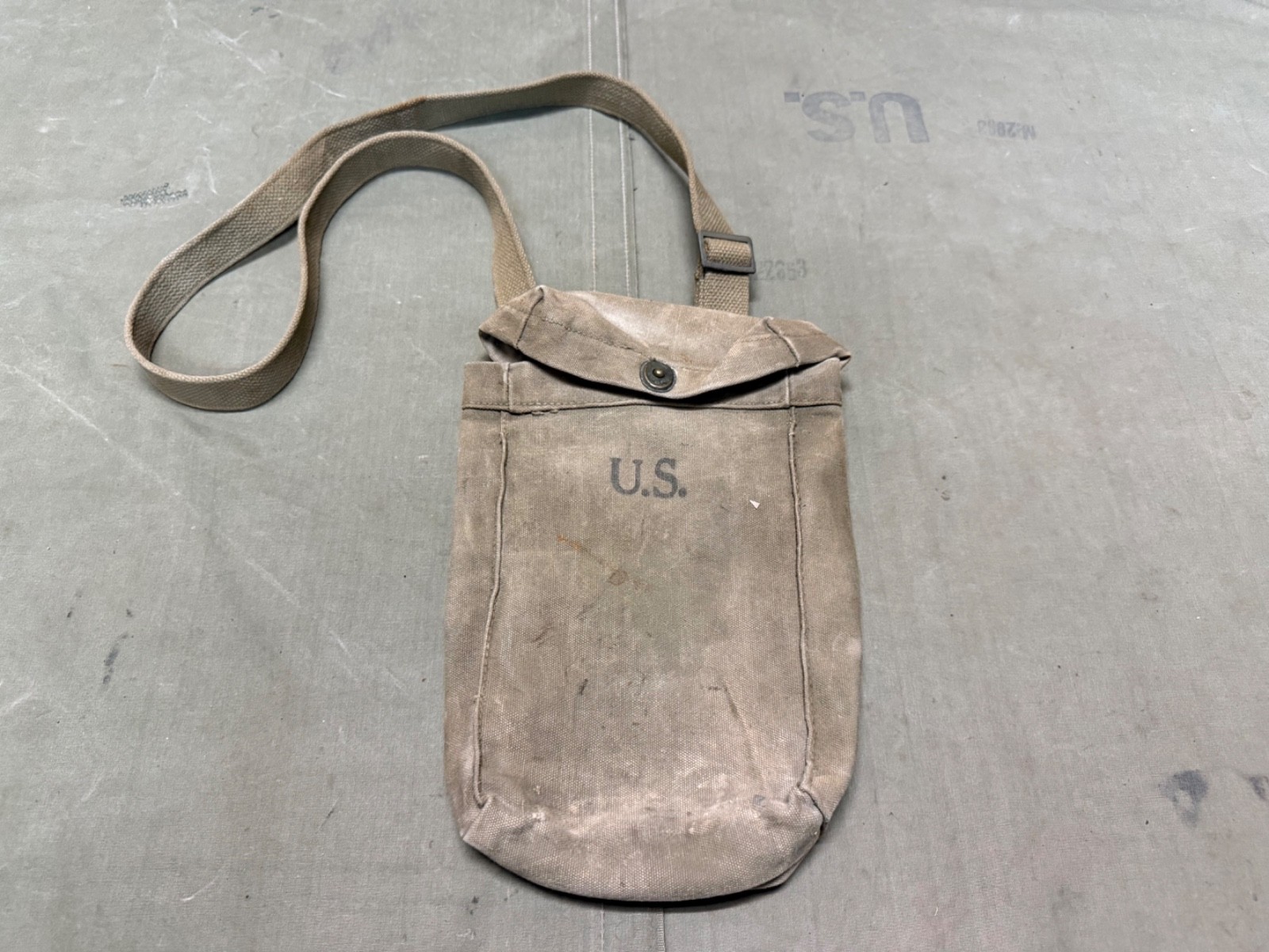 ORIGINAL WWII US ARMY INFANTRY M1 30RD STICK AMMO CARRY BAG-GB MFG CO INC, 1942 ORIGINAL WWII US ARMY INFANTRY M1 30RD STICK AMMO CARRY BAG-GB MFG CO INC, 1942