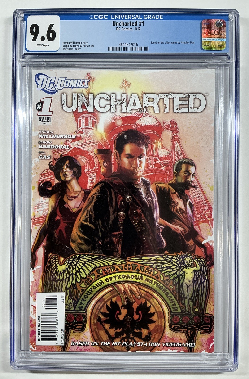 Uncharted #1 CGC 9.6 Based On Naughty Dog Video Game DC Comics 2012