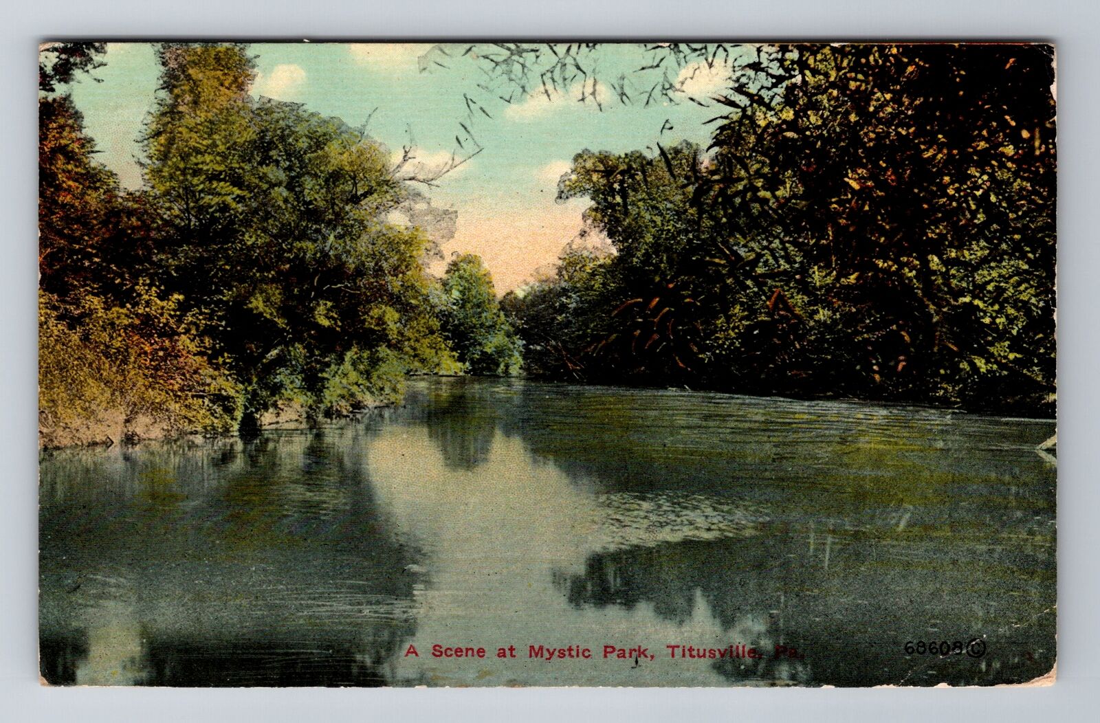 Titusville PA-Pennsylvania, Scene At Mystic Park, Vintage c1911 Postcard