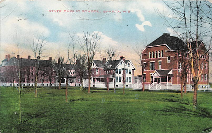 Postcard WI: State Public School, Sparta, Wisconsin DB Posted 1913 Postcard WI: State Public School, Sparta, Wisconsin DB Posted 1913