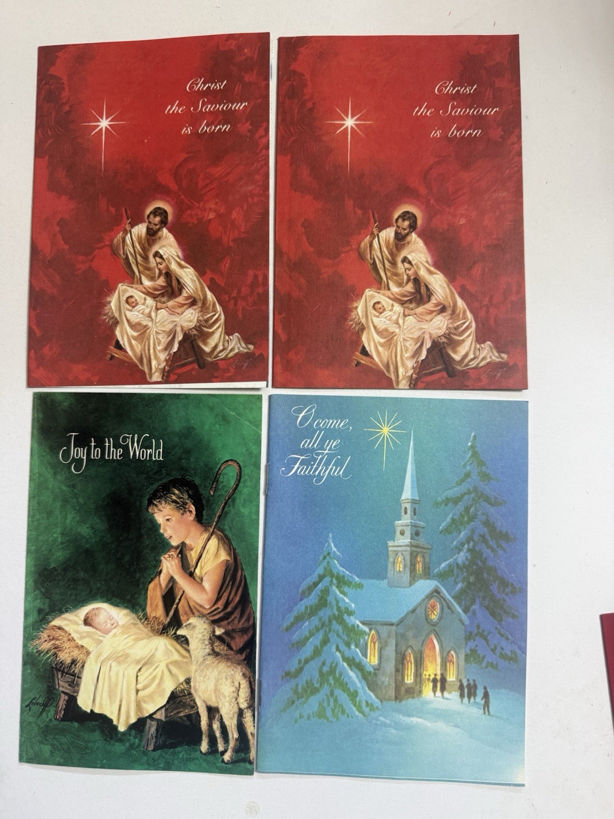 4 Vintage 1983-85 Guideposts Christmas Cards Religious Booklets 3 Designs 4 Vintage 1983-85 Guideposts Christmas Cards Religious Booklets 3 Designs
