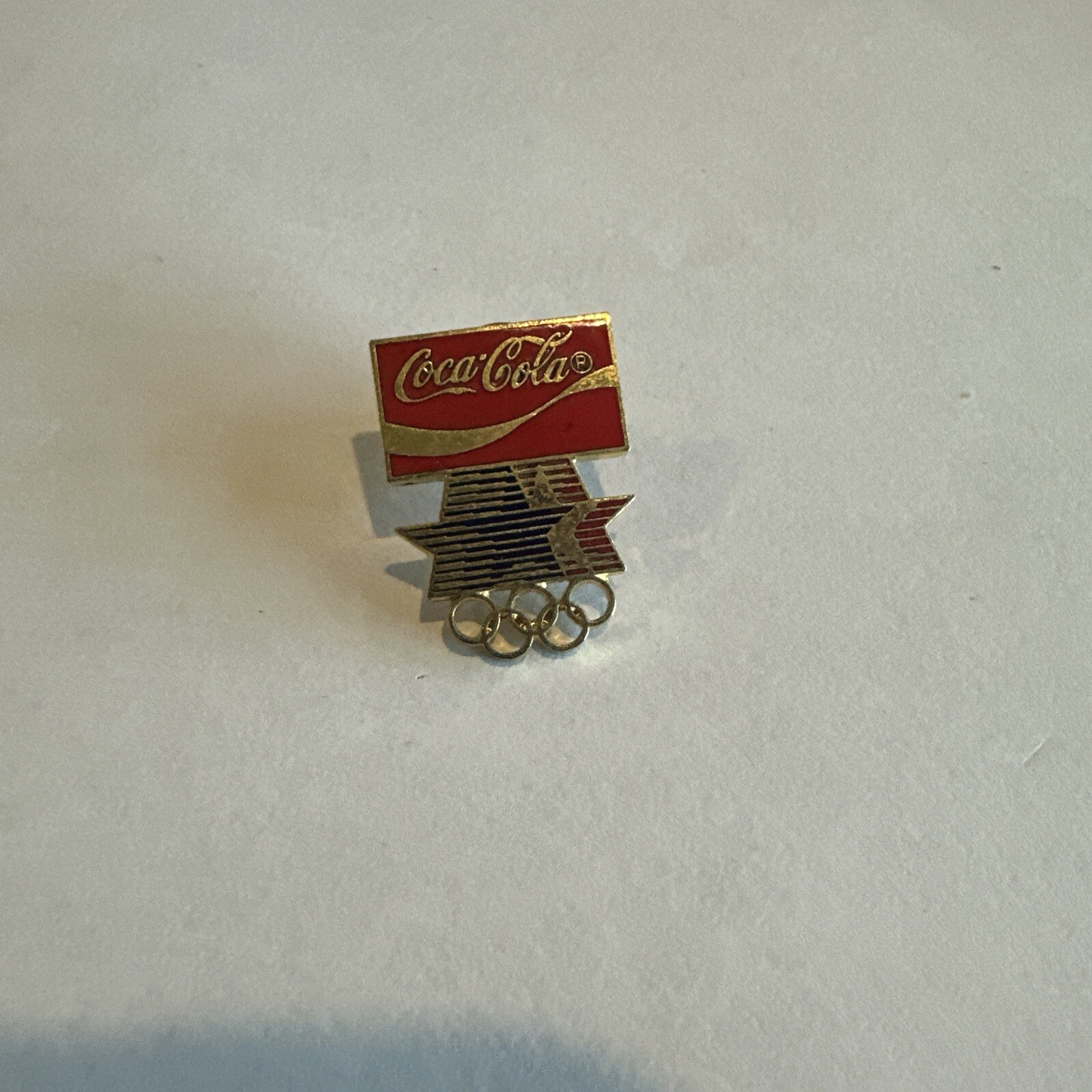 1984 LA Los Angeles Olympic Summer Games Coca Cola Pin Stars Rings VTG 1984 LA Los Angeles Olympic Summer Games Coca Cola Pin Stars Rings VTG