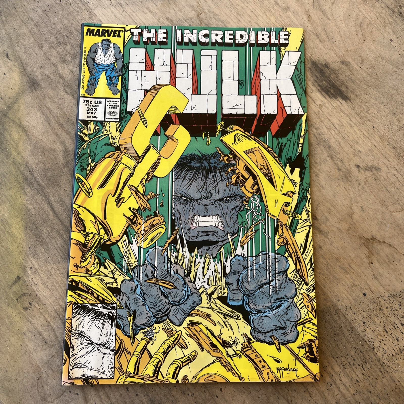 The Incredible Hulk #343 Vintage Collector's Item Marvel Comics 1988 The Incredible Hulk #343 Vintage Collector's Item Marvel Comics 1988