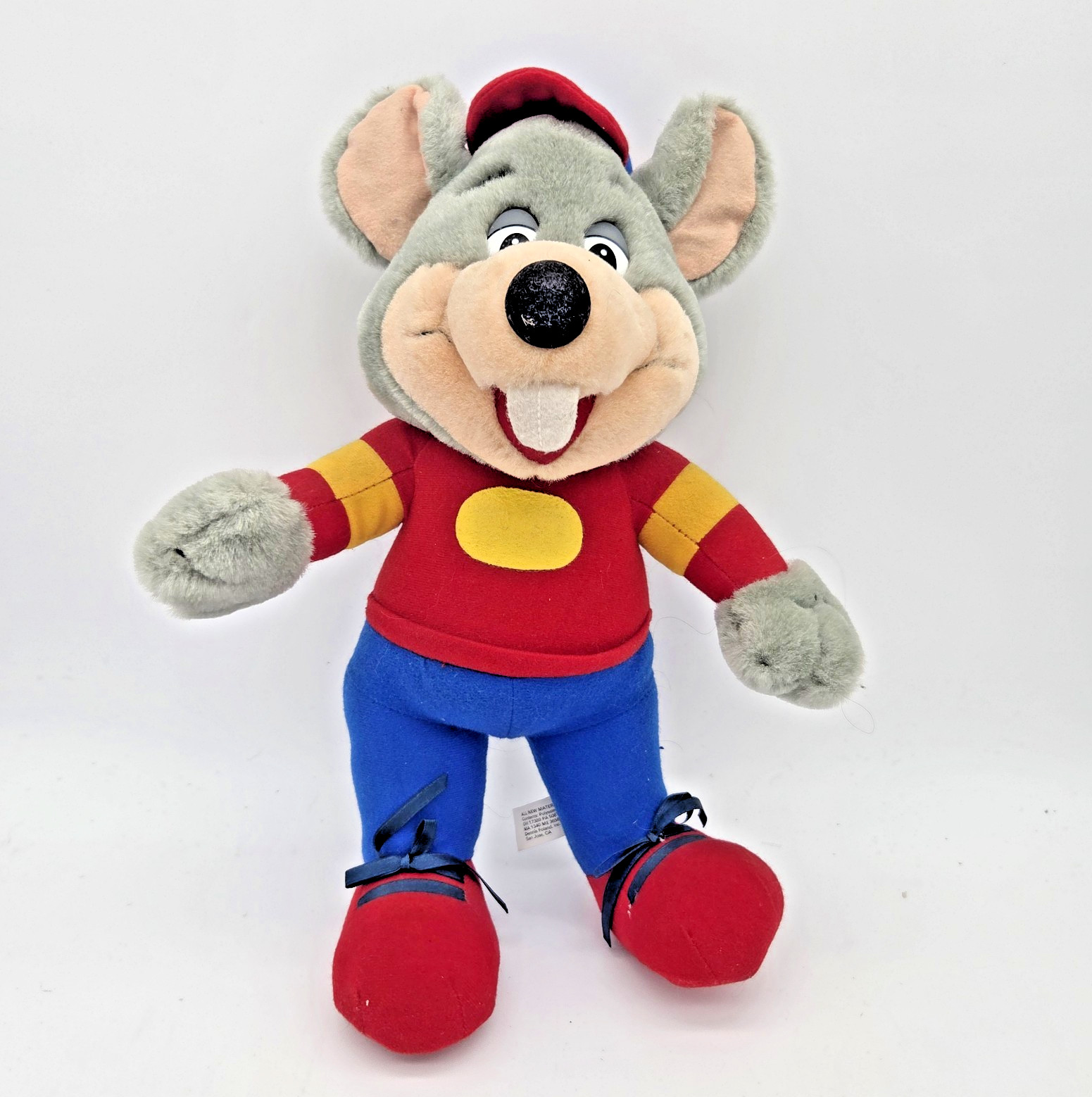 Retro Chuck E. Cheese VTG 1996 14" Plush RARE Stuffed Doll Showbiz Pizza Time Retro Chuck E. Cheese VTG 1996 14" Plush RARE Stuffed Doll Showbiz Pizza Time