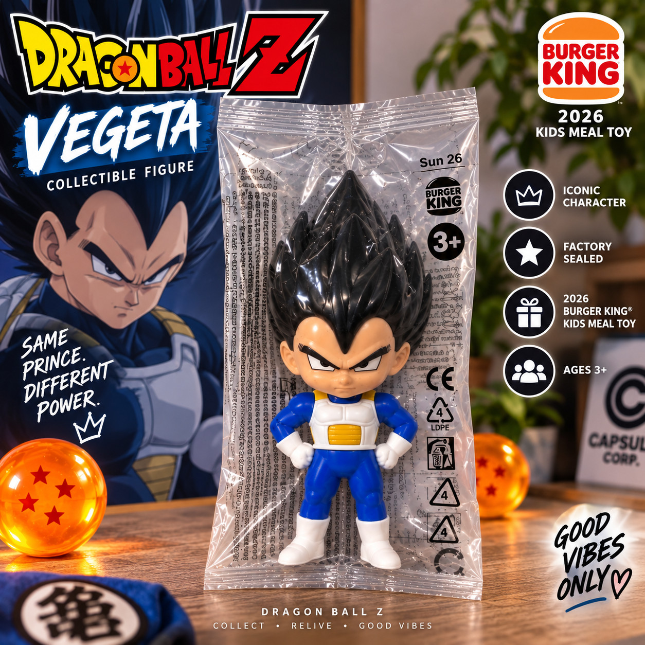 2026 Burger King Vegeta Toy Dragon Ball Super 2026 Burger King Vegeta Toy Dragon Ball Super