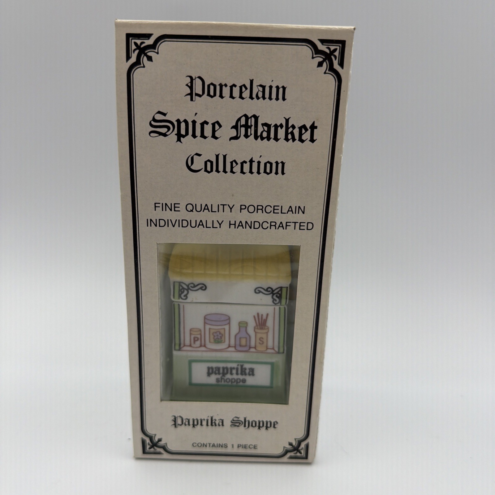1990 EPI International Spice Village Fine Porcelain Spice Jar Paprika Shoppe 1990 EPI International Spice Village Fine Porcelain Spice Jar Paprika Shoppe