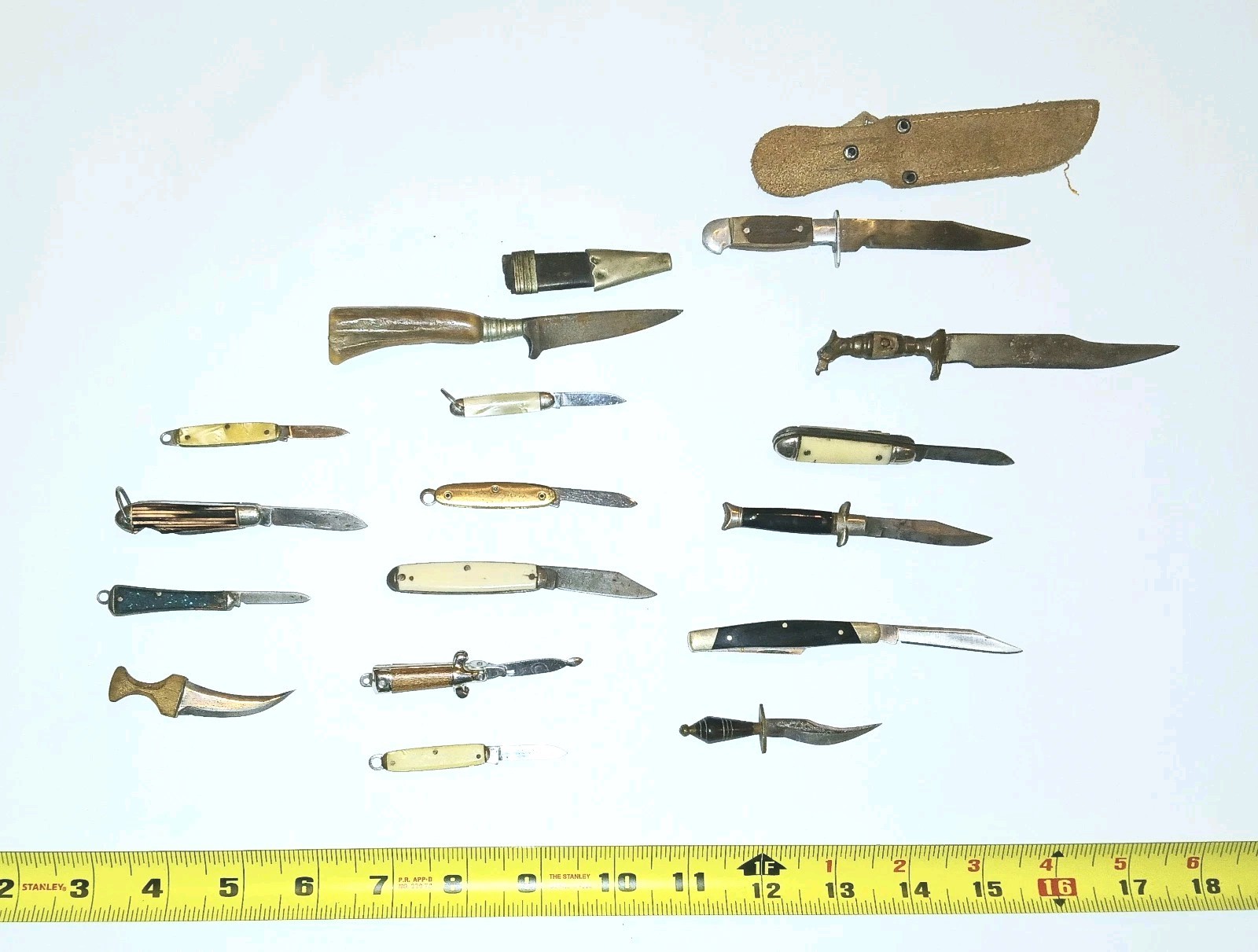 Dagger Knife Miniature Custom Made Sharp Blade Collection 16 Knives
