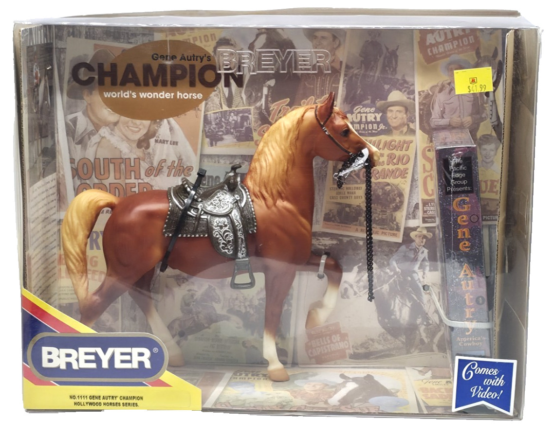 Breyer Gene Autry's CHAMPION Hollywood Horses Series #1111 w/VHS NEW 2001 Breyer Gene Autry's CHAMPION Hollywood Horses Series #1111 w/VHS NEW 2001