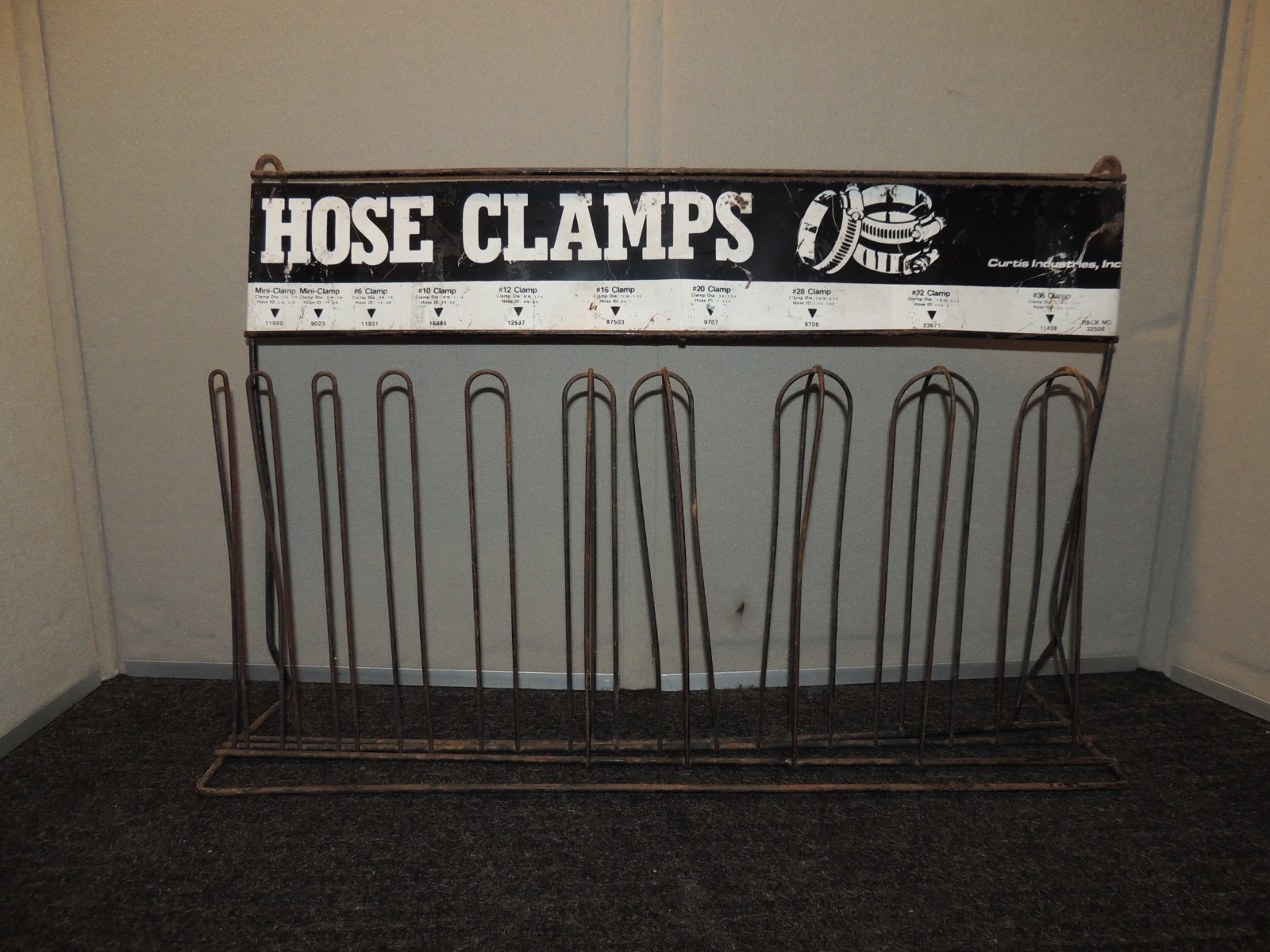 Curtis Industries Hose Clamp Rack Curtis Industries Hose Clamp Rack